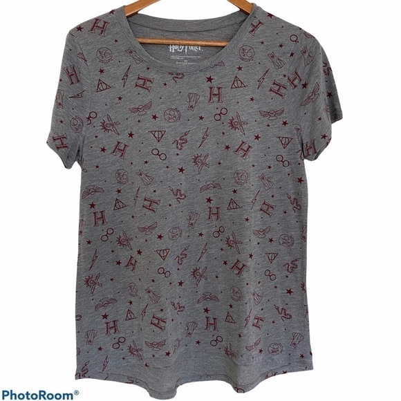 Harry Potter T- Shirt All-Over Print Lighting Owl Short Sleeve, Size XXL - Picture 1 of 5